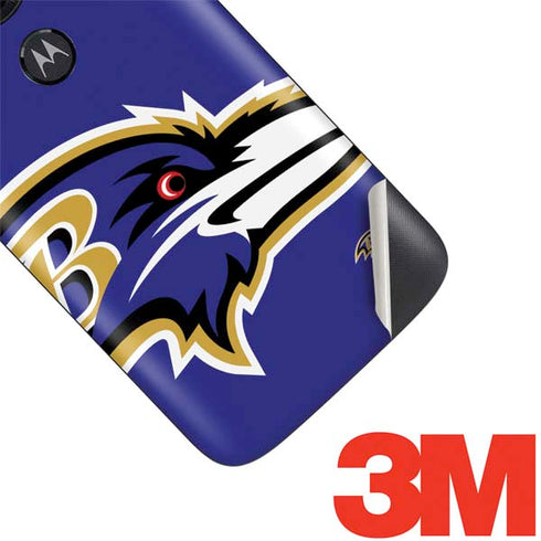 NFL Baltimore Ravens Large Logo Moto E5 Play Skin